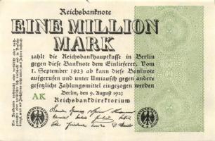 Német Birodalom / Weimari Köztársaság 1923. 1.000.000M (50x) T:II,II/III,III