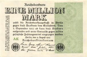 Német Birodalom / Weimari Köztársaság 1923. 1.000.000M (50x) T:II,II/III,III
