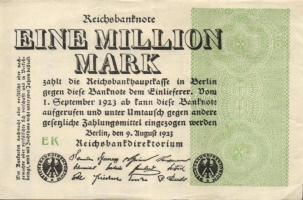 Német Birodalom / Weimari Köztársaság 1923. 1.000.000M (50x) T:II,II/III,III