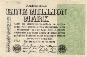 Német Birodalom / Weimari Köztársaság 1923. 1.000.000M (50x) T:II,II/III,III