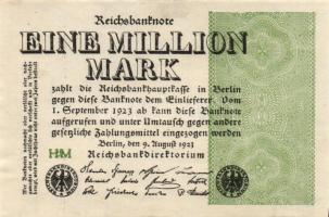 Német Birodalom / Weimari Köztársaság 1923. 1.000.000M (50x) T:II,II/III,III