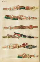 240 darabos szivarcímke gyűjtemény albumban