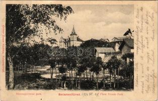 1903 Balatonfüred, Hercegprímási park. Grüner Simon kiadása (Rb)