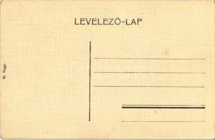 Segesvár, Schässburg, Sighisoara; tér, Girscht üzlete. W. Nagy kiadása / square, shop