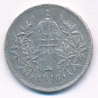 Ausztria 1916. 1K Ag "Ferenc József" T:XF
Austria 1916. 1 Corona Ag "Franz Joseph&qu...