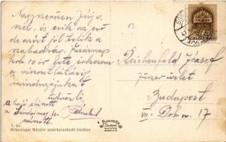 1941 Somorja, Csallóköz-Somorja, Somorin, Samorín; Fő tér, ágostai evangélikus és református templom...