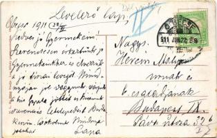 1911 Óbecse, Stari Becej; Takarék és Hitelbank. W.L. Bp . 2386. Lux Mihály kiadása / savings and cre...