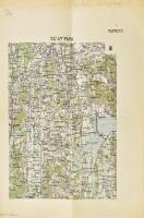 cca 1910 Keszthely, Kis.Balaton és környékének térképe 26x39 cm