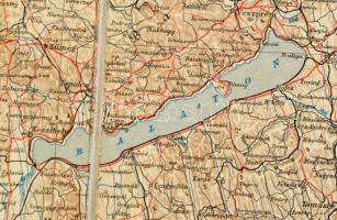 1938 Magyarország térkép a visszatért felvidéki területekkel (magyar cseh katonai bizottság által 19...