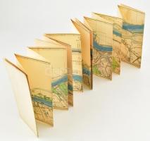 - Duna Esztergom-Győr vízisporttérkép 7sz., Magyar Királyi Állami Térképészeti Intézet 24x192 cm. Bo...