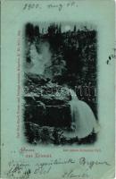 1900 Krimml, Der untere Krimmler Fall / waterfall, Carl Otto Hayd Kunst- und Verlags-Anstalt No. 9011 (EK)