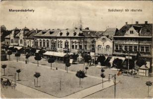 1916 Marosvásárhely, Targu Mures; Széchenyi tér, drogéria, Révész Béla üzlete. Porjes S. Sándor kiadása / square, drugstore, shops (Rb)