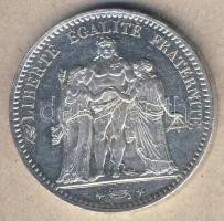 Franciaország 1876A 5Fr Ag "Herkules-csoport" T:2