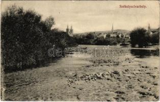 1914 Székelyudvarhely, Odorheiu Secuiesc; látkép. Dragomán S. J. kiadása / general view (EK)