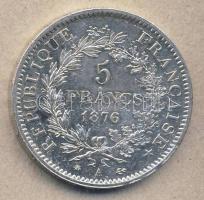 Franciaország 1876A 5Fr Ag "Herkules-csoport" T:2