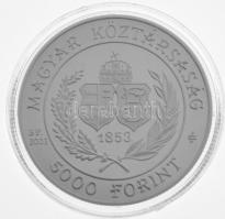 2003. 5000Ft Ag "150 éves a Budapesti Filharmóniai Társaság" dísztokban, tanúsítvánnyal T:...