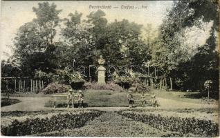 Buziás, Buziásfürdő, Baile Buzias; Trefort szobor / statue, monument (r)