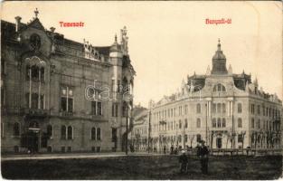 1909 Temesvár, Timisoara; Hunyadi út / street view (EB)