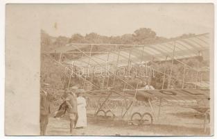 1911 Isle of Wight, Bristol Biplane (Boxkite), első repülőgéptípus, amelyet mennyiségben gyártottak, oktató repülőgép / British training aircraft. photo (EK)