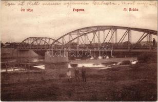 1911 Fogaras, Fagaras; Olt hídja. Thierfeld Dávid kiadása / Alt Brücke / bridge (EK)