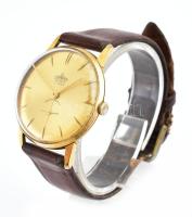 Cornavin 17 köves, kézi felhúzós svájci karóra, másodpercmutatós, aranyszínű számlappal, a számlap s...