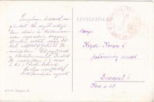 1929 Balaton, Üdvözlet a Magyar Tengerről! Balatonparti Villatelkek térképen. Turisztikai reklám s: ...