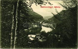1908 Erdészvölgy, Kuzij (Lonka, Luh); Máramarosi látkép. Berger kiadása / Maramures (Rb)