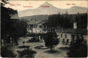 Tátraháza, Mlynceky (Magas Tátra, Vysoké Tatry); Park részlet / park (EB)