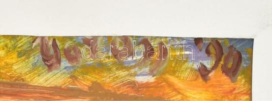Vöröss Tibor (1911-1999): Enteriőr képekkel. Olaj, papír, paszpartuban, jelezve jobbra fent. 41×35,5...