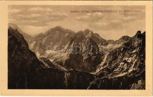 Tátra, Magas-Tátra, Vysoké Tatry; Tengerszem-csúcs és Dénes-csúcs. Schmidt Nándor felvétele / mountain peaks