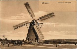 Melence, Melenze, Melenci; szélmalom / Windmühle / windmill
