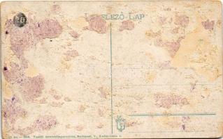 Zsolna, Sillein, Zilina; pályaudvar, vasútállomás. Vasúti levelezőlapárusítás / railway station (rag...