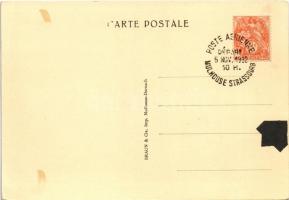 1932 Mulhouse, I. Exposition Aéro-Philatélique / I. Aero-Philatelic Exhibition in France + So. Stpl ...