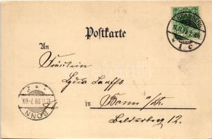 1899 (Vorläufer) Bydgoszcz, Bromberg; Stadt Theater / theatre, monument. Paul Bethold Jaekel Art Nou...