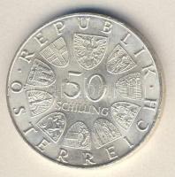 Ausztria 1969. 50Sch Ag "I. Maximilán császár" T:2