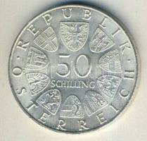 Ausztria 1969. 50Sch Ag "I. Maximilán császár" T:2