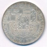 Csehszlovákia 1934. 20K Ag T:XF Czechoslovakia 1934. 20 Korun Ag C:XF