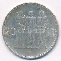 Csehszlovákia 1934. 20K Ag T:XF Czechoslovakia 1934. 20 Korun Ag C:XF