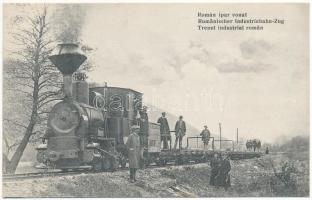 Brassó környéke, Kronstadt, Brasov; Román ipar vonat, iparvasút gőzmozdonya. Adler és fia kiadása / Trenul industrial roman / Romanian industrial railway, train, locomotive