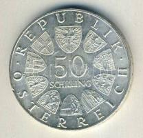 Ausztria 1966. 50Sch Ag "150 éves az Osztrák Nemzeti Bank" T:2+