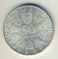 Ausztria 1966. 50Sch Ag "150 éves az Osztrák Nemzeti Bank" T:2