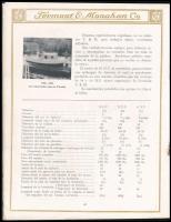 cca 1910-1920 Termaat & Monahan Motores Marinos. New York, Termaat & Monahan, 34+2 p. Termaa...