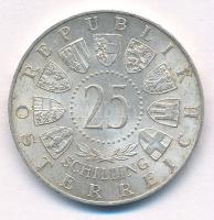 Ausztria 1958. 25Sch Ag "Carl Auer von Welsbach" T:XF patina Austria 1958. 25 Schilling Ag...