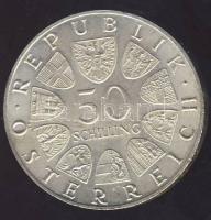 Ausztria 1965. 50Sch Ag "Bécsi Egyetem - 600 éves Rudolf, az Alapító" T:2+