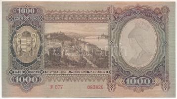 1943. 1000P T:F szép papír Adamo P21