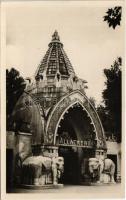 Budapest XIV. Székesfővárosi Állatkert, Zoo Budapest, A főbejárat. Hölzel Gyula felvétele