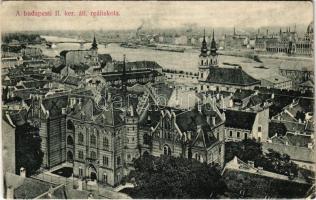 1914 Budapest I. A budapesti II. kerületi állami reáliskola (Toldy Ferenc gimnázium). Ifj. Weinwurm A. és Társa felvétele (EK)