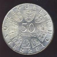 Ausztria 1970. 50Sch Ag "300 éves az Innsbrucki Egyetem" T:1-