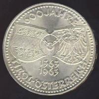 Ausztria 1963. 50Sch Ag "Tirol 600 éve Ausztriáé" T:1