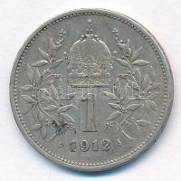 Ausztria 1912. 1K Ag "Ferenc József" T:VF patina 
Austria 1912. Corona Ag "Franz Jos...